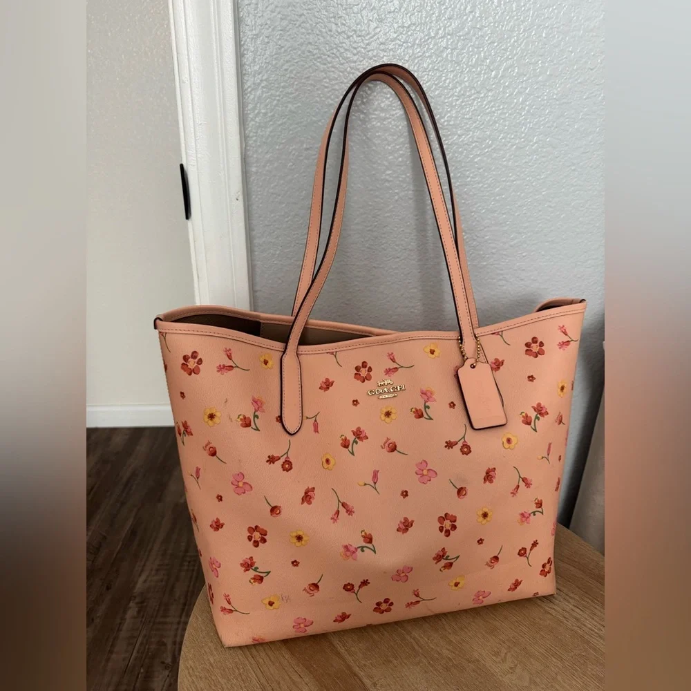 Coach Mystical Floral Print City Tote - Picture 3 of 10